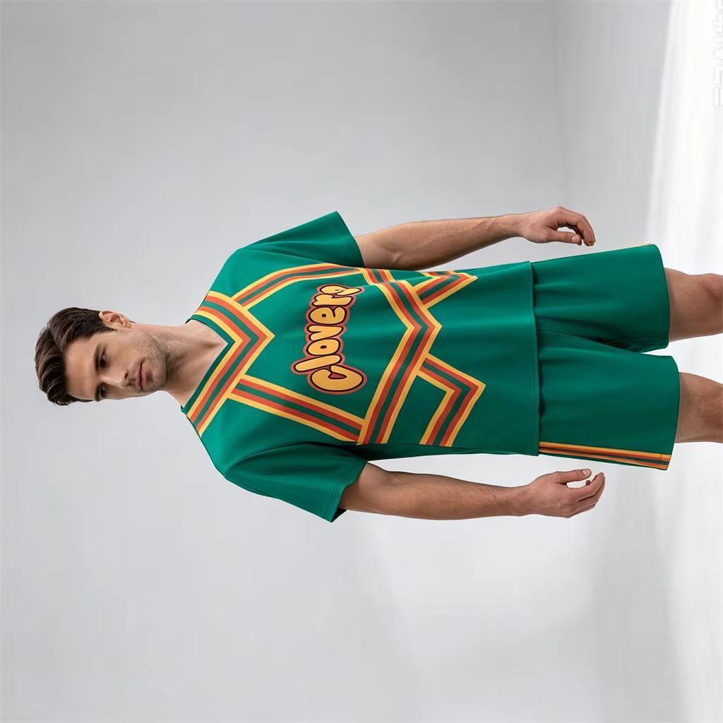 Team Sports - Halloween Costume Men Green Clovers Cheerleader