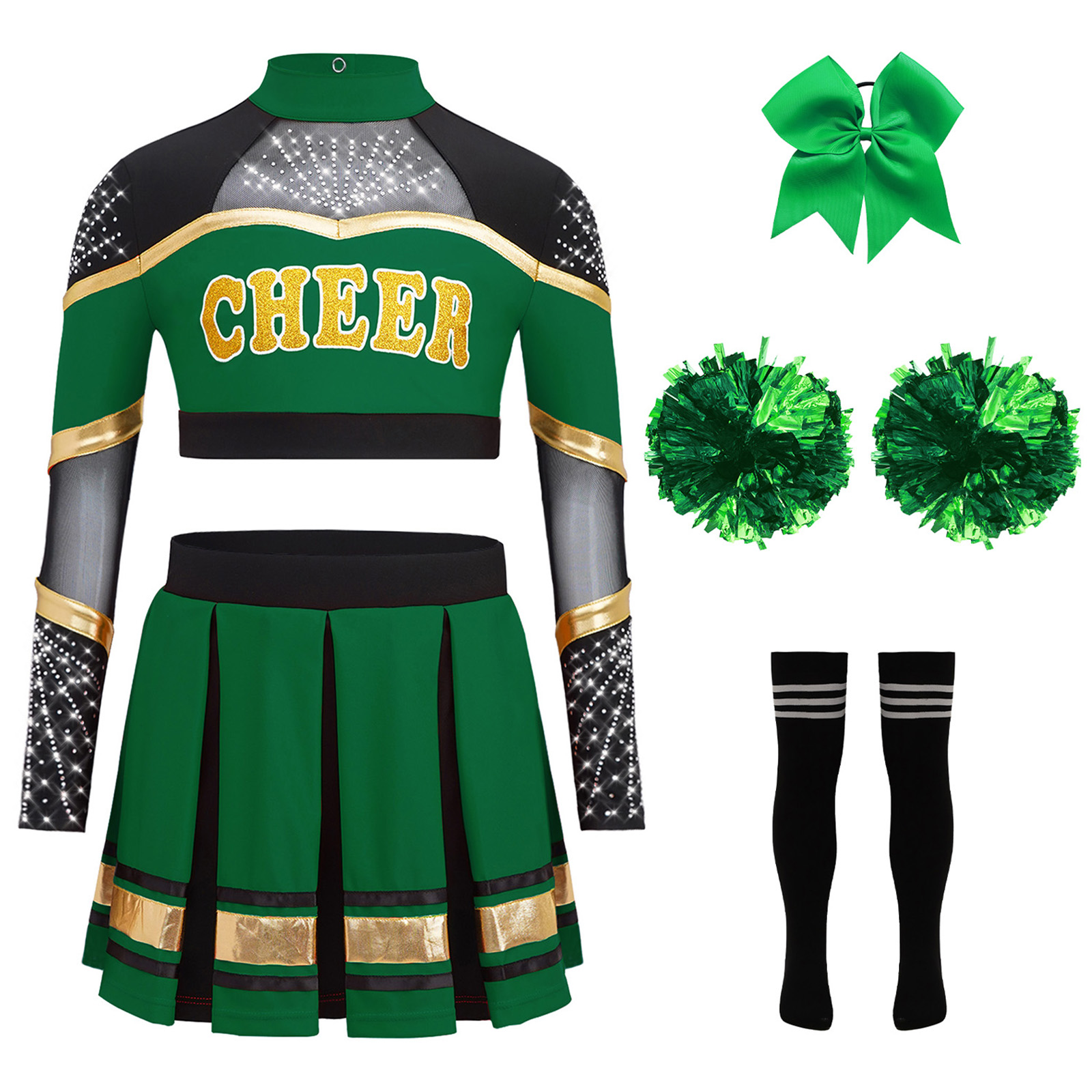 High School Cheerleader Costum - Team Sports ulasan dan harga