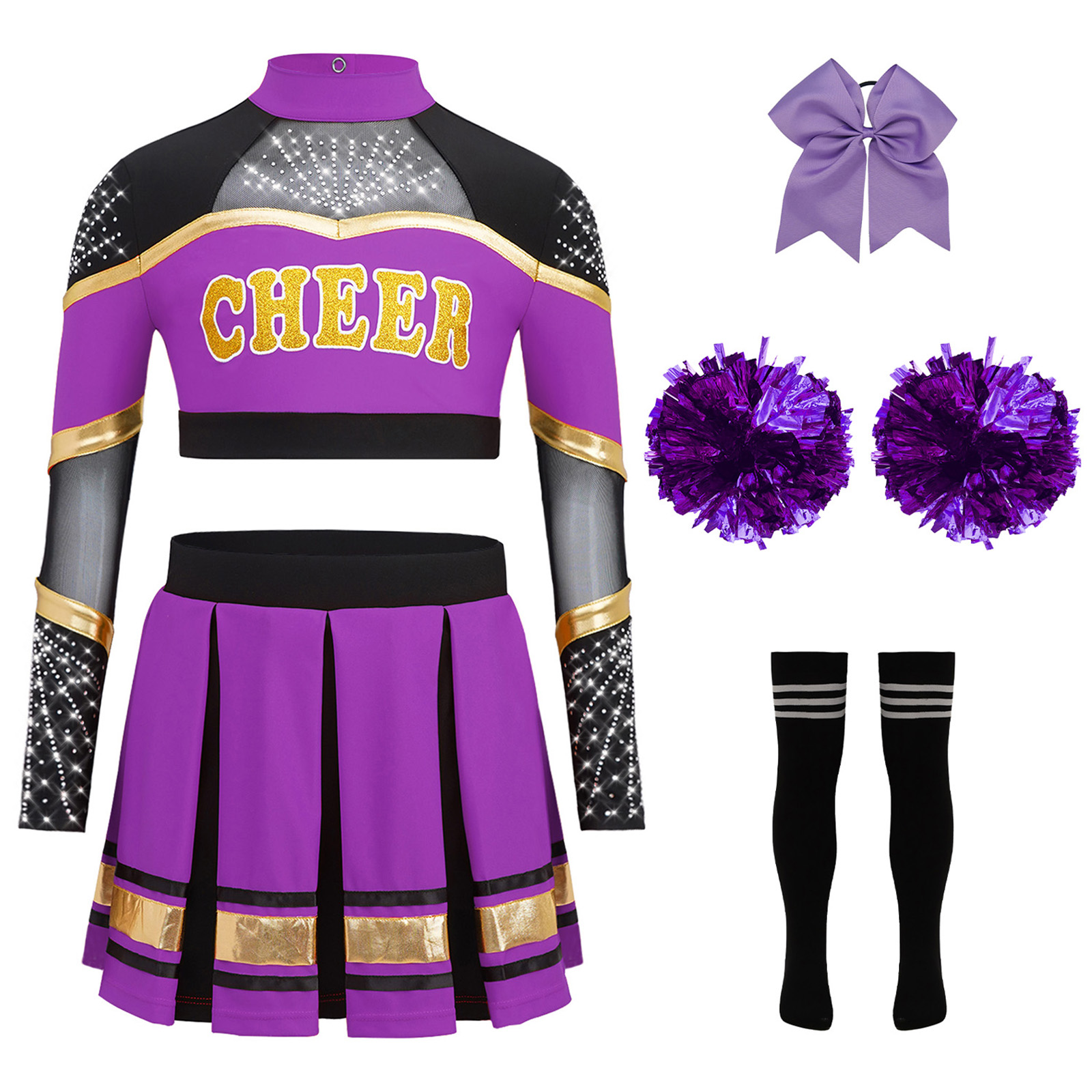 High School Cheerleader Costum - Team Sports ulasan dan harga
